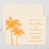 Invitation Annonce de sauvegarde de la date de mariage au pal (Devant / Derrière)