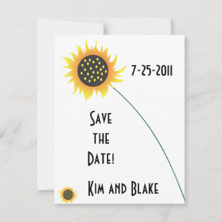 Invitation Annonce de sauvegarde de la date Tournesol