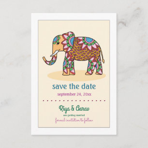 Invitation Annonce de sauvegarde de l'Éléphant d'Inde