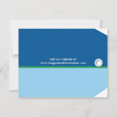 Invitation Annonce de save the date étiquette de bagage de Ca (Dos)