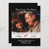 Invitation Annonce de Save The Date sur Affiche de Film (Devant / Derrière)