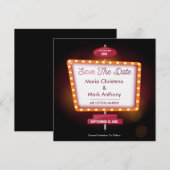 Invitation Annonce de Save The Date sur le thème du casino de (Devant / Derrière)