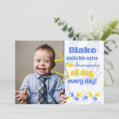 Invitation Annonce de sensibilisation au syndrome de Down (Debout devant)