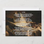 Invitation Annonce de service commémoratif pour cow-boy (Dos)