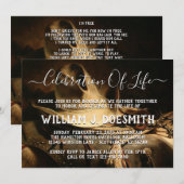 Invitation Annonce de service commémoratif pour cow-boy (Devant / Derrière)