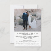 Invitation Annonce d'élopement du plus beau jour (Dos)