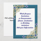 Invitation Annonce d'invitation à une fête multi-usage (Devant / Derrière)
