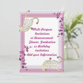 Invitation Annonce d'invitation à une fête multi-usage (Debout devant)