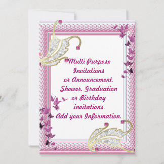 Invitation Annonce d'invitation à une fête multi-usage
