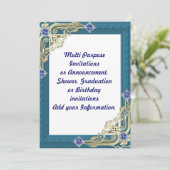 Invitation Annonce d'invitation à une fête polyvalente (Debout devant)