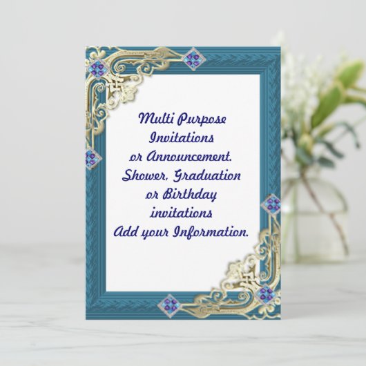 Invitation Annonce d'invitation à une fête polyvalente (Debout devant)