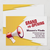 Invitation Annonce d'ouverture officielle (Devant / Derrière)