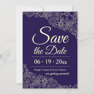 Invitation Annonce florale de mise en réserve de date
