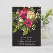 Invitation Annonce funéraire profonde de Lily Florale (Debout devant)