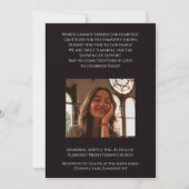 Invitation Annonce funéraire profonde de Lily Florale (Dos)