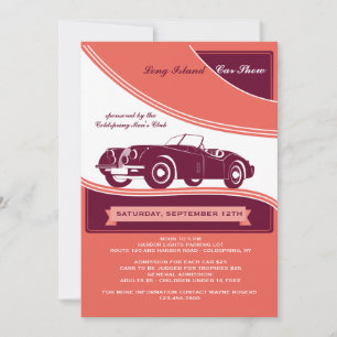 Invitation Annonce/Invitation au Salon Automobile Classy Moto