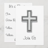 Invitation Annonce/Invitation de baptême (Devant / Derrière)