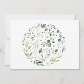 Invitation Annonce Mariage de plantes - Voeux de renouvelleme (Dos)