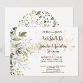 Invitation Annonce Mariage de plantes - Voeux de renouvelleme (Devant / Derrière)