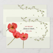 Invitation Annonce Moderne de Sauvegarde de Date (Devant / Derrière)