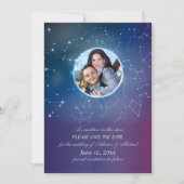 Invitation Annonce photo de constellation (Devant)