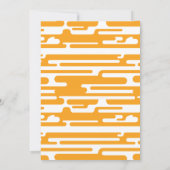 Invitation Annonce photo de diplômé 2026 70s rétro orange (Dos)