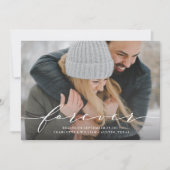 Invitation Annonce photo de sauvegarde de date pour un amour  (Devant)