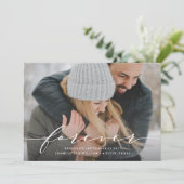 Invitation Annonce photo de sauvegarde de date pour un amour  (Debout devant)