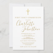 Invitation Annonce reportée Première Sainte Communion (Devant)