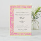 Invitation Annonce rose vif, toute occasion (Debout devant)