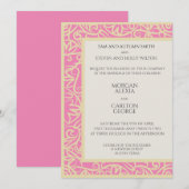 Invitation Annonce rose vif, toute occasion (Devant / Derrière)