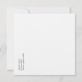 Invitation Annonce simplement élégante avec des tourtereaux (Dos)