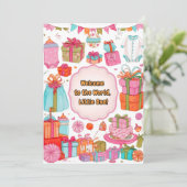 Invitation Annonces baby showers et naissance (Debout devant)