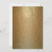 Invitation Annonces de Brunch Art Déco Gold sur Noir (Dos)