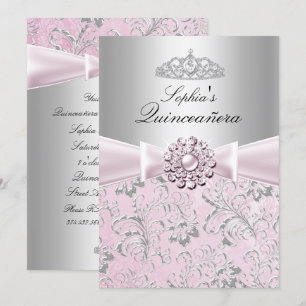 Invitation Annonces de Couronnement Quinceanera à Tourbillon 