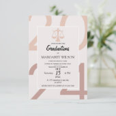 Invitation annonces de début de carrière de typographe avocat (Debout devant)