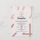 Invitation annonces de début de carrière de typographe avocat (Devant / Derrière)