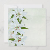 Invitation Annonces de décès White Lily (Dos)