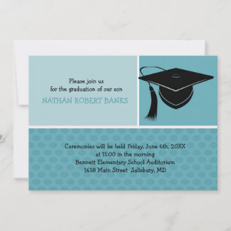 Invitation Annonces de diplôme pour enfants (pour un garçon)