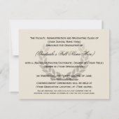 Invitation Annonces de diplômes de l'école bleue ou de l'univ (Dos)