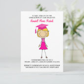 Invitation Annonces de diplômés de l'école primaire (Debout devant)