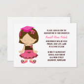 Invitation Annonces de diplômés de l'école primaire (Devant / Derrière)