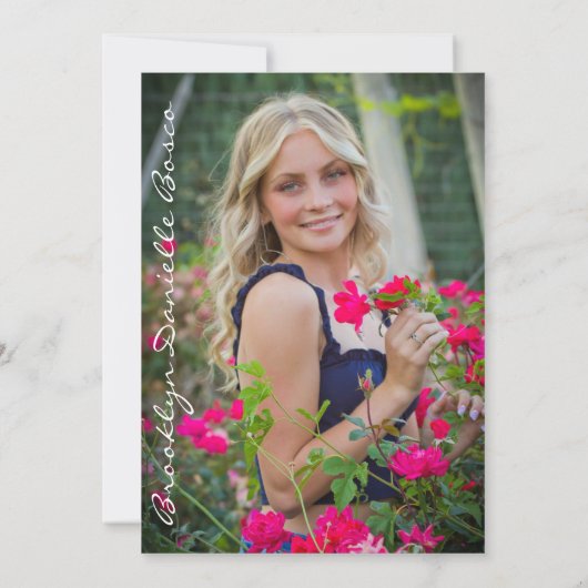 Invitation Annonces de diplômes Invitation2 (Dos)