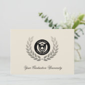 Invitation Annonces de diplômes scolaires ou universitaires (Debout devant)