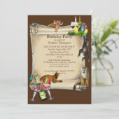 Invitation Annonces de fête d'anniversaire (Debout devant)