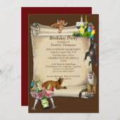 Invitation Annonces de fête d'anniversaire (Devant / Derrière)