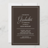 Invitation Annonces de Grad Photo Party (Dos)