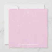 Invitation Annonces de Graduation de Pink Zebra (Dos)