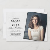 Invitation Annonces De Graduation Photo Simply Chic (Devant)