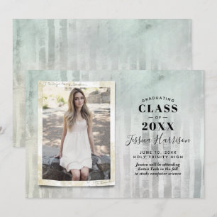 Invitation Annonces de graduation photo tendance